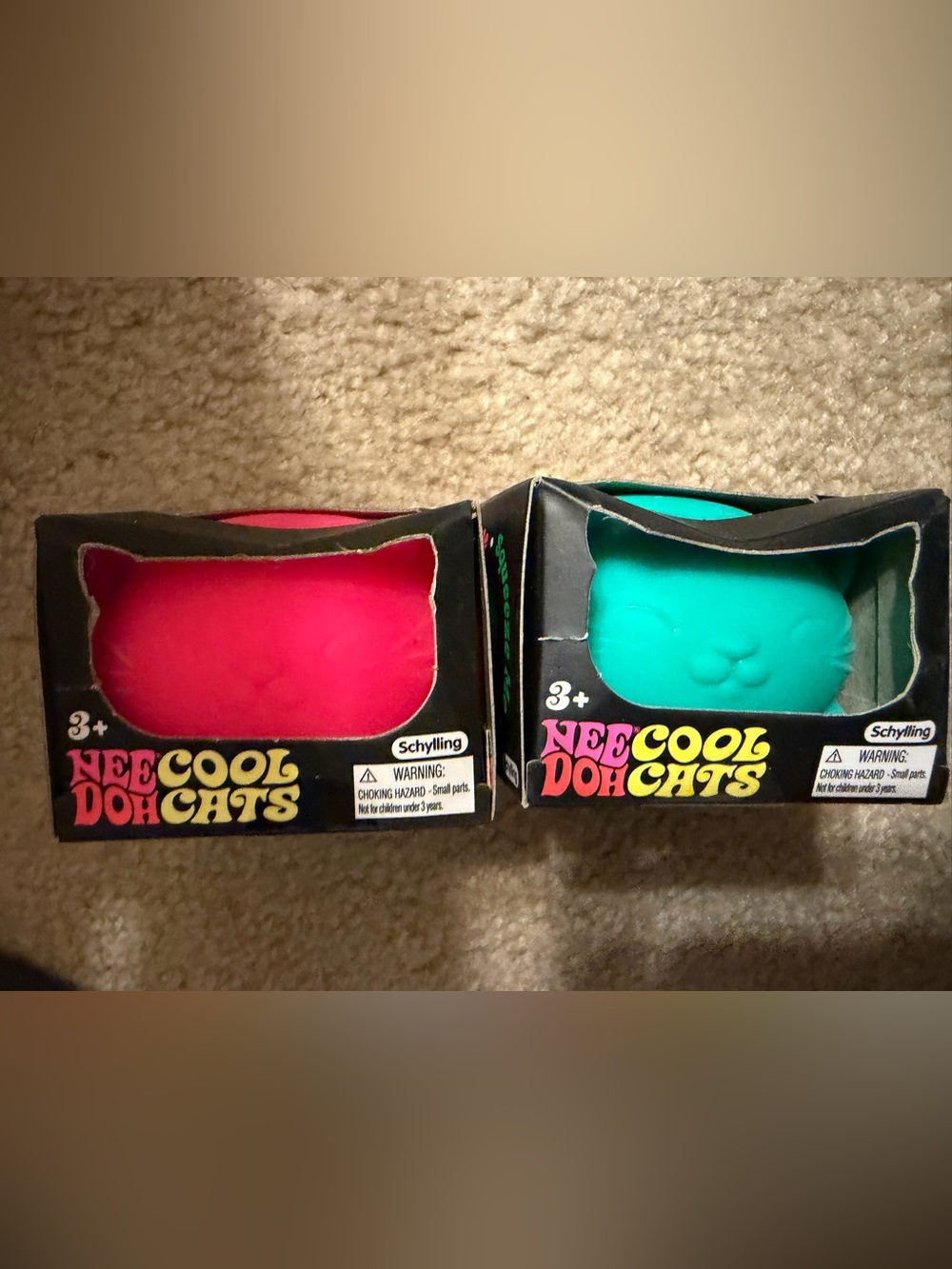 Needoh Doh cool Cats Toy Set in Hot Pink and Teal